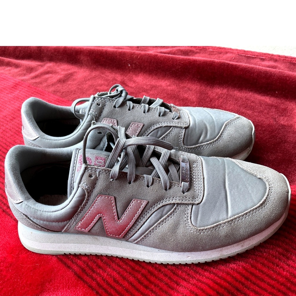 New Balance 420 Sneaker Womens‎ 8.5 Grey Rose Gold Good Retro WL420DL2 Metallic